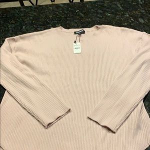 Express pink sweater size large